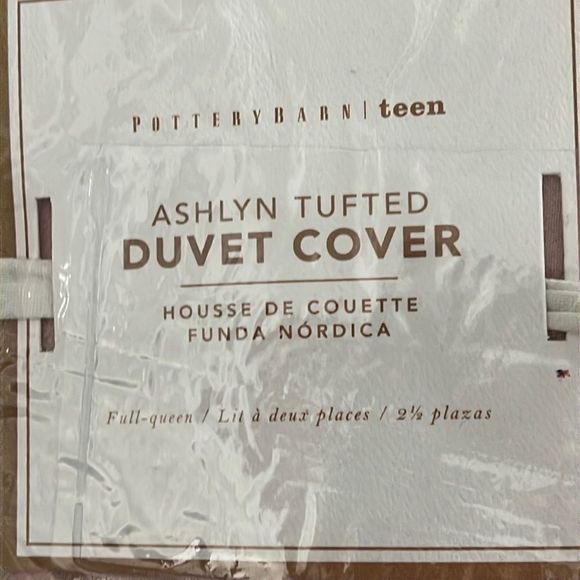 Ashlyn Tufted Duvet Cover Full Queen and Pair of Shams, Powdered Blush (ii) - Picture 5 of 5